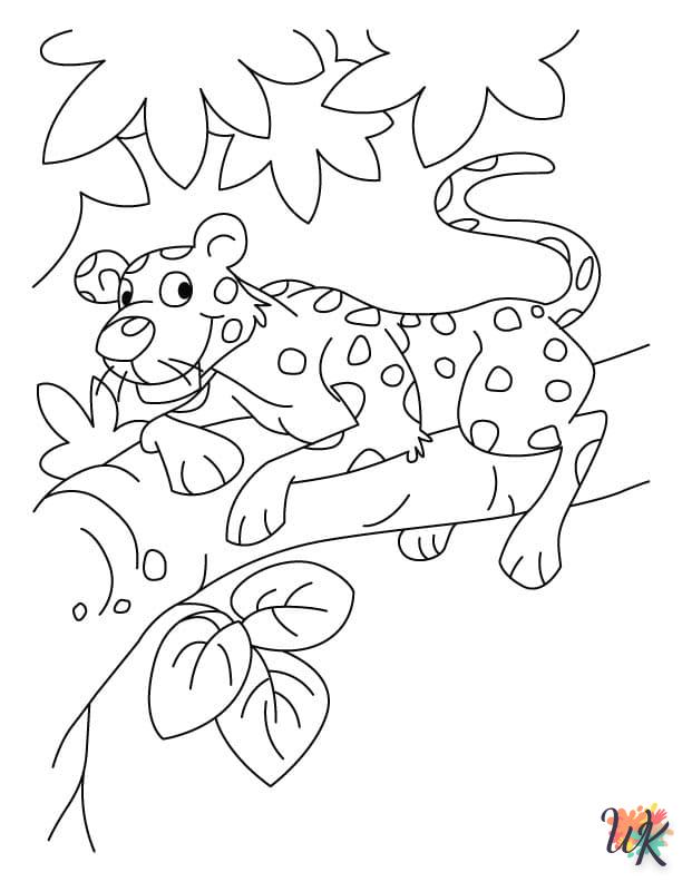 Dibujos para Colorear Leopardo 45