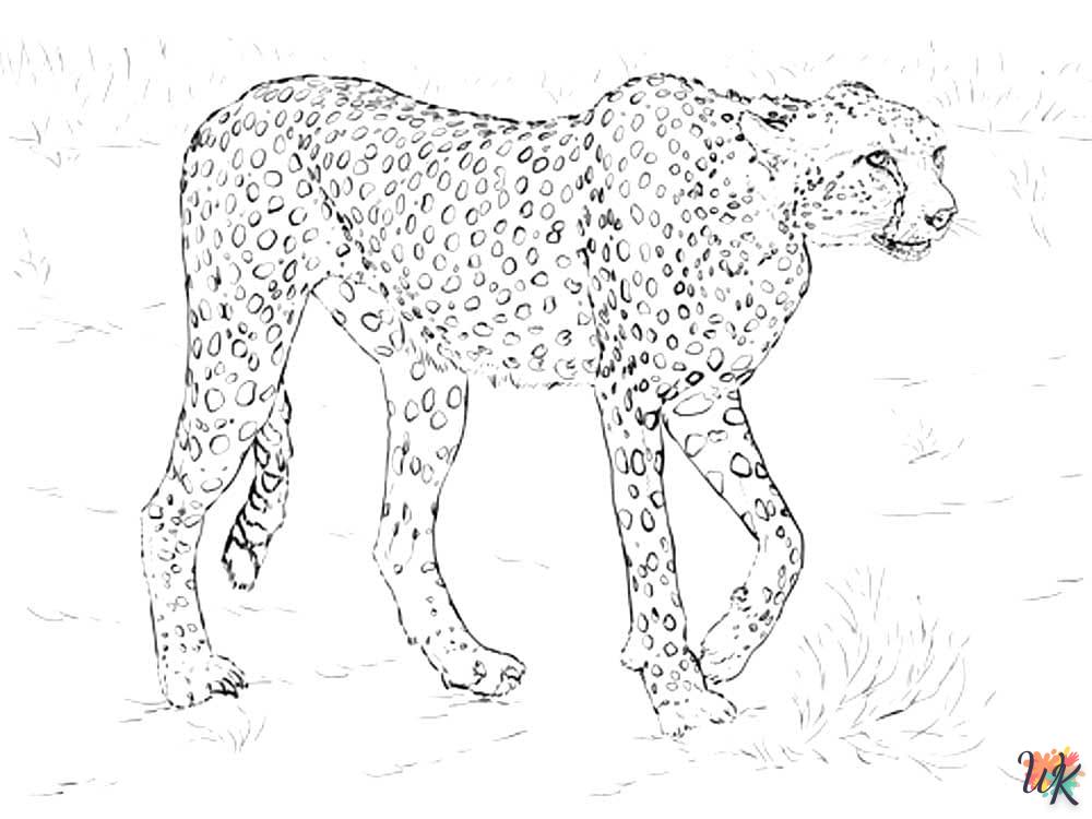 Dibujos para Colorear Leopardo 46