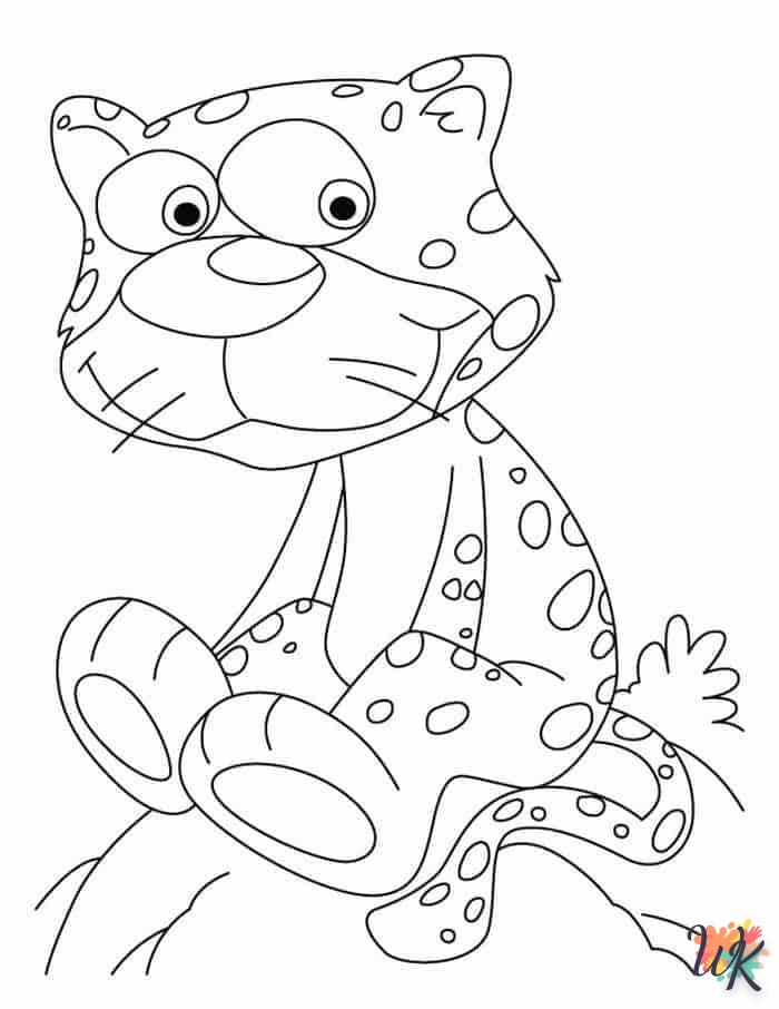 Dibujos para Colorear Leopardo 48