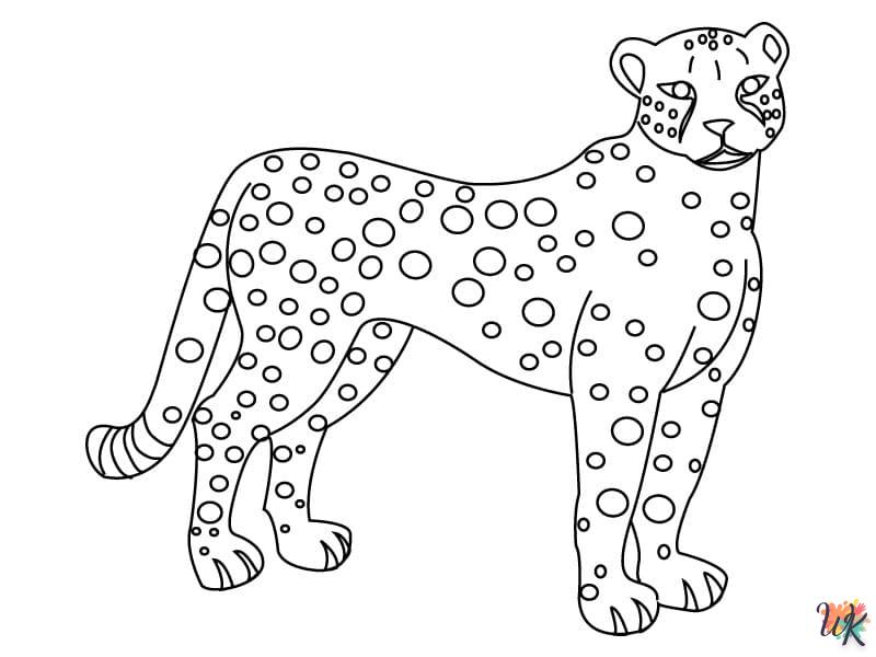 Dibujos para Colorear Leopardo 49