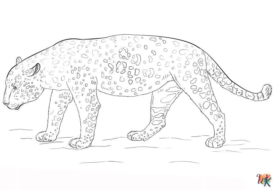Dibujos para Colorear Leopardo 5