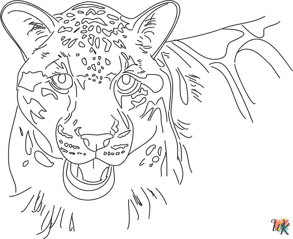 Dibujos para Colorear Leopardo 50