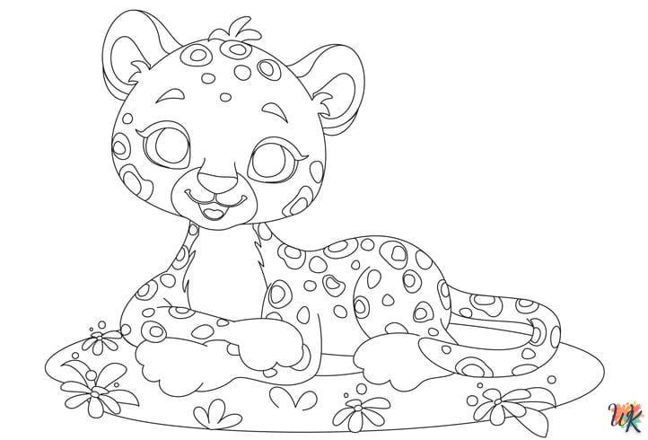 Dibujos para Colorear Leopardo 51