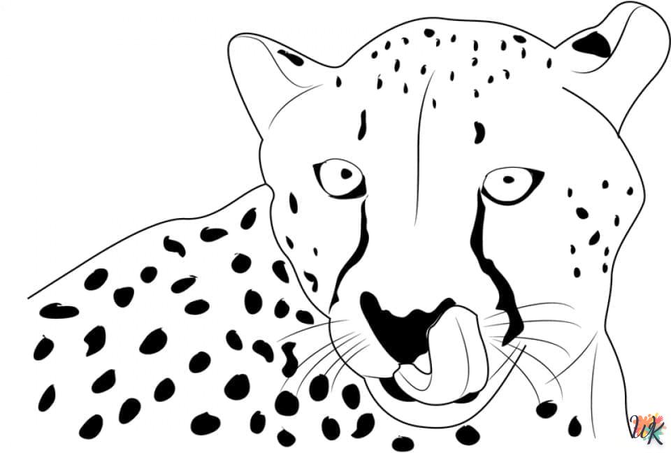 Dibujos para Colorear Leopardo 52