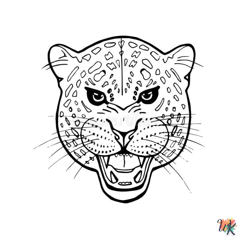 Dibujos para Colorear Leopardo 54