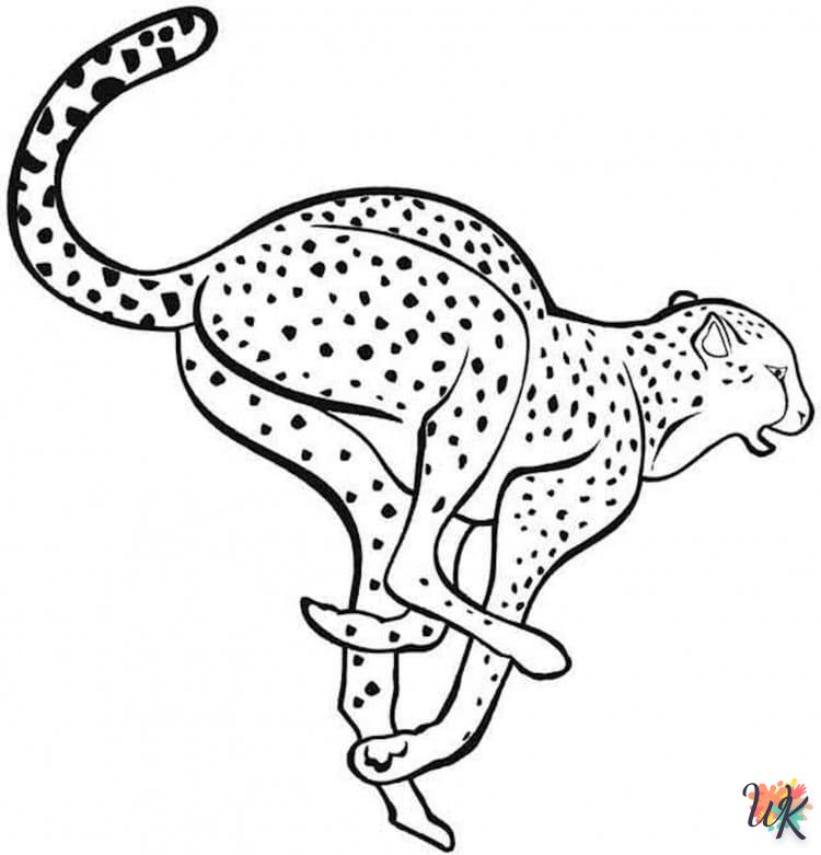 Dibujos para Colorear Leopardo 56