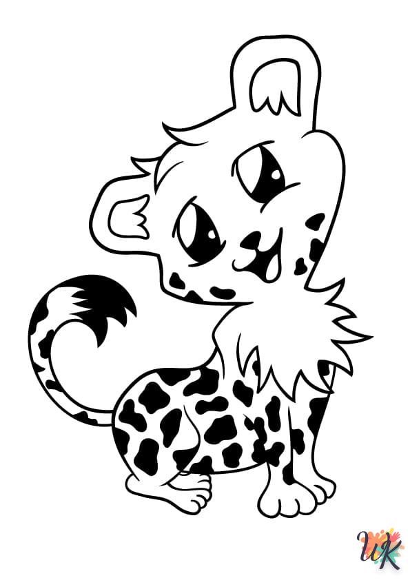 Dibujos para Colorear Leopardo 57