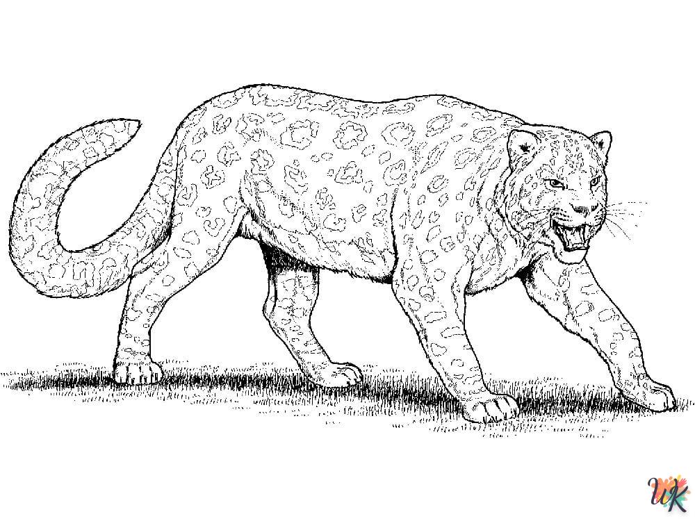 Dibujos para Colorear Leopardo 60