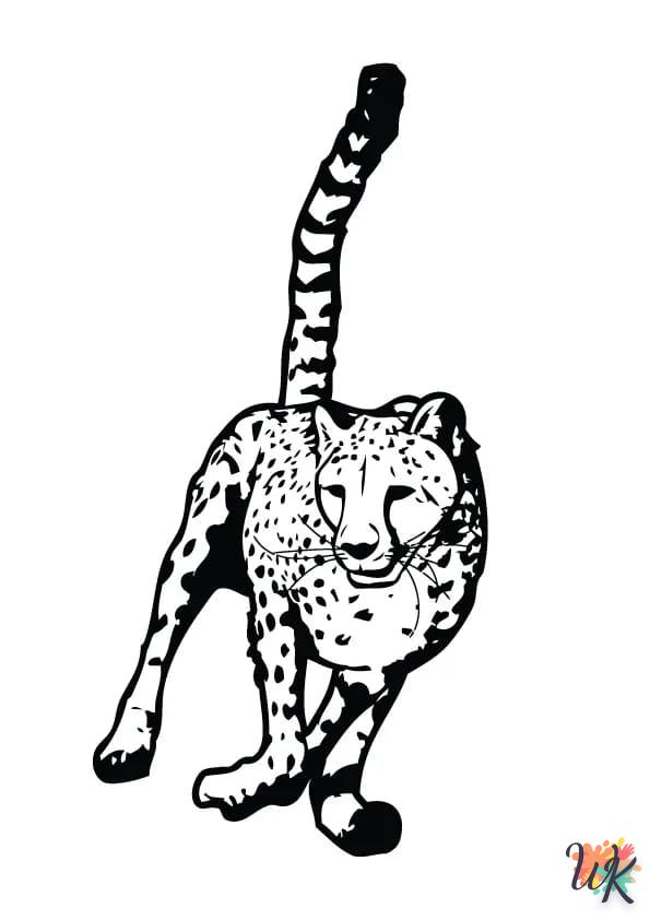 Dibujos para Colorear Leopardo 61