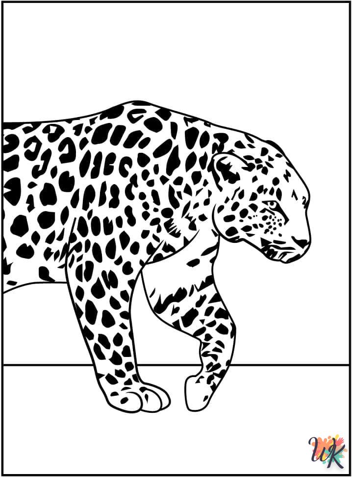 Dibujos para Colorear Leopardo 62