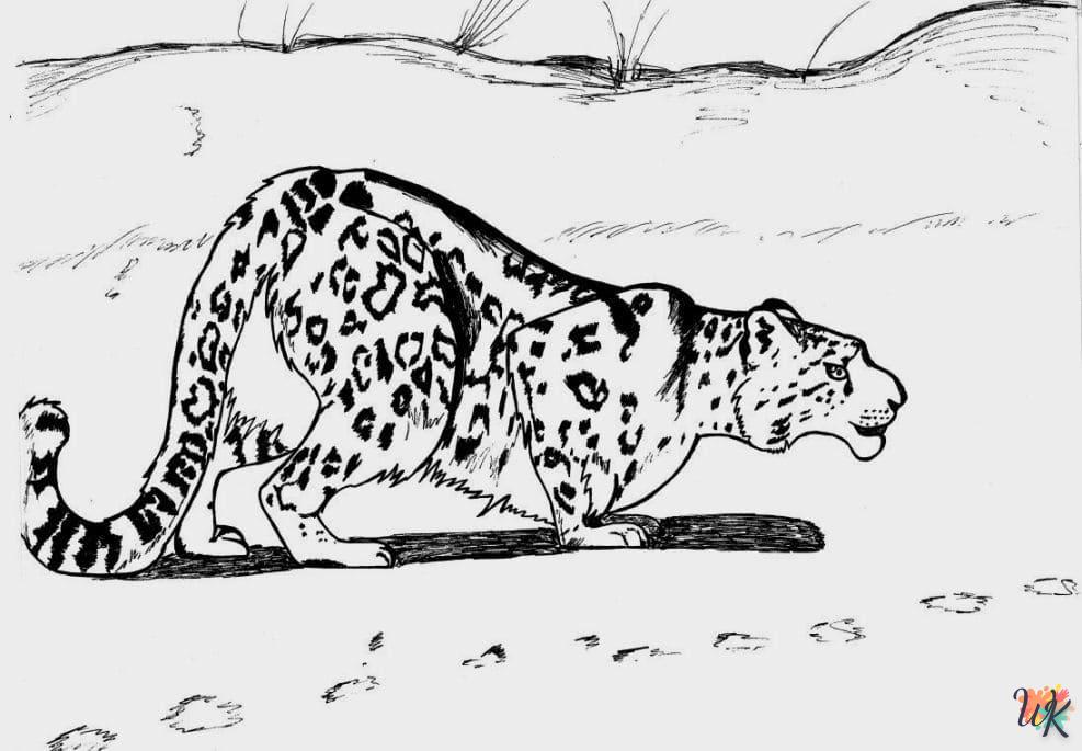 Dibujos para Colorear Leopardo 63
