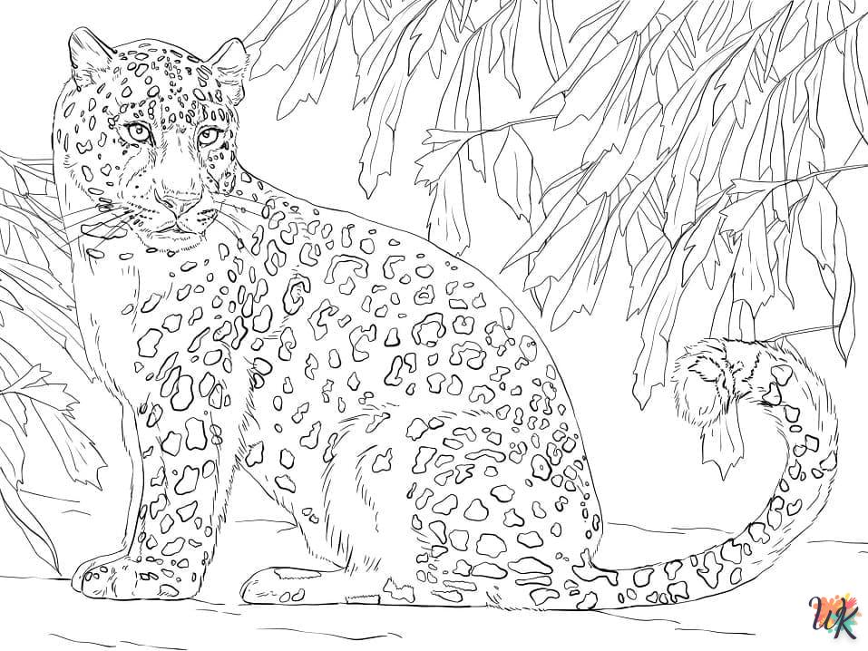 Dibujos para Colorear Leopardo 65