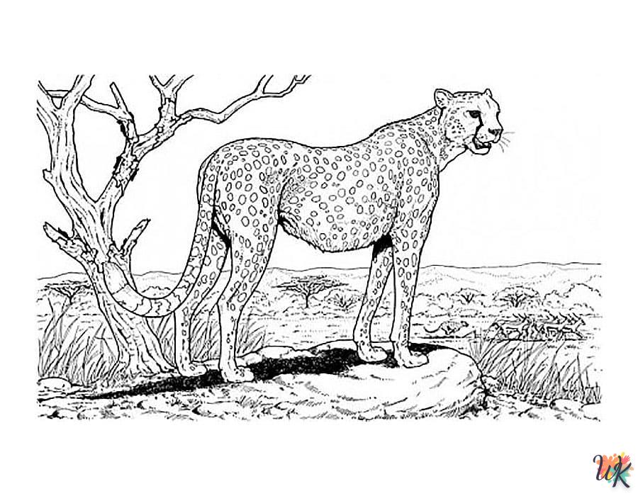 Dibujos para Colorear Leopardo 67