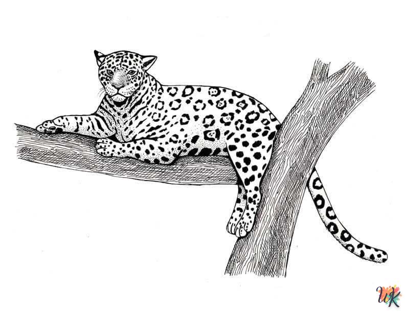 Dibujos para Colorear Leopardo 68