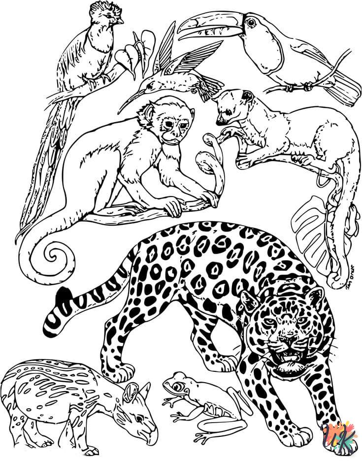 Dibujos para Colorear Leopardo 7