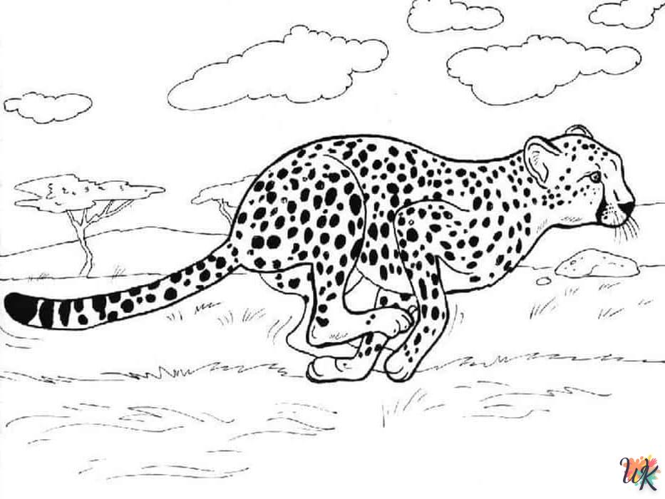 Dibujos para Colorear Leopardo 71