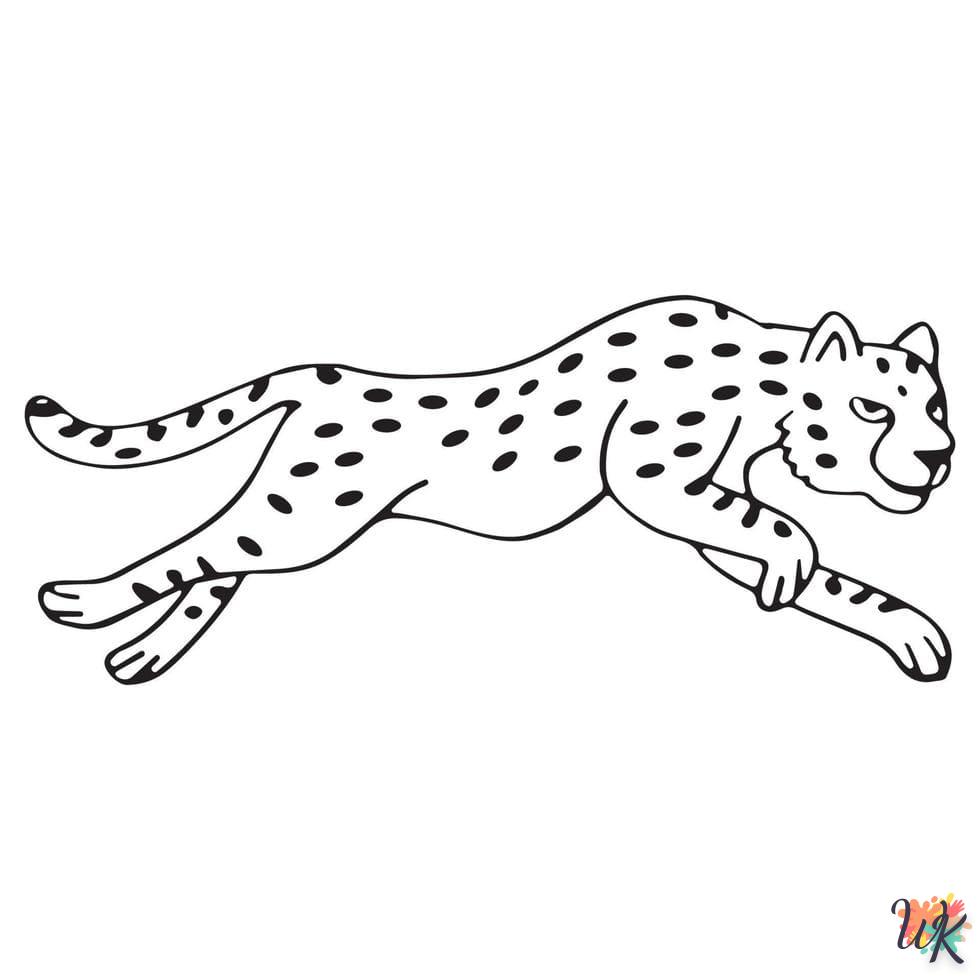 Dibujos para Colorear Leopardo 73