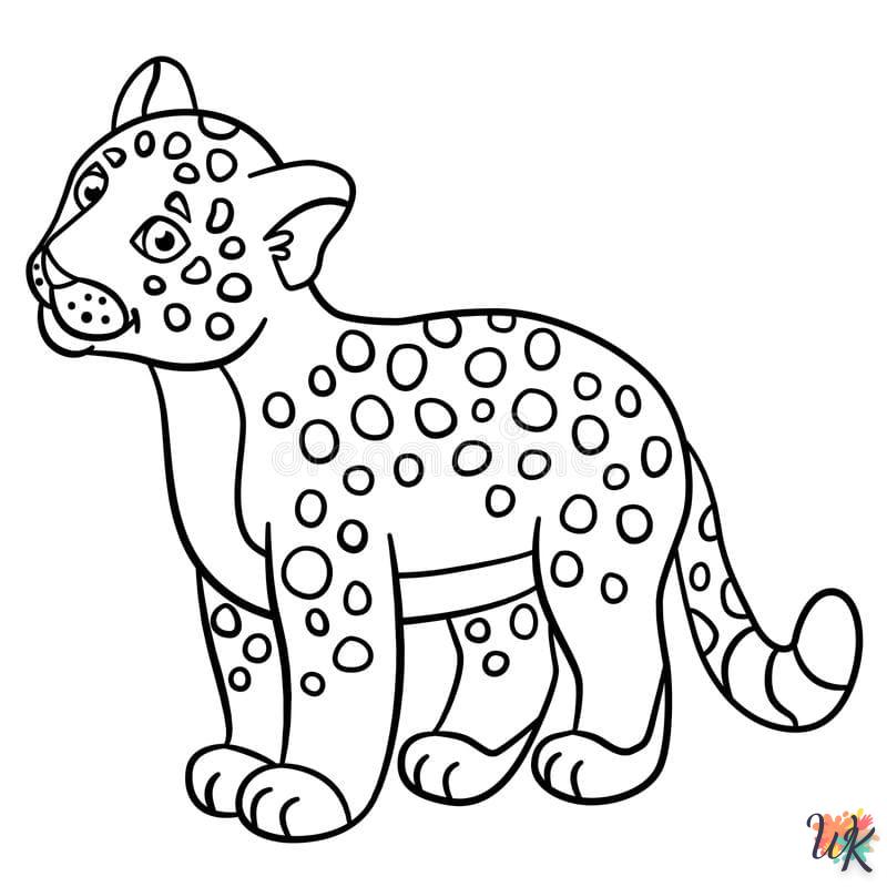Dibujos para Colorear Leopardo 76