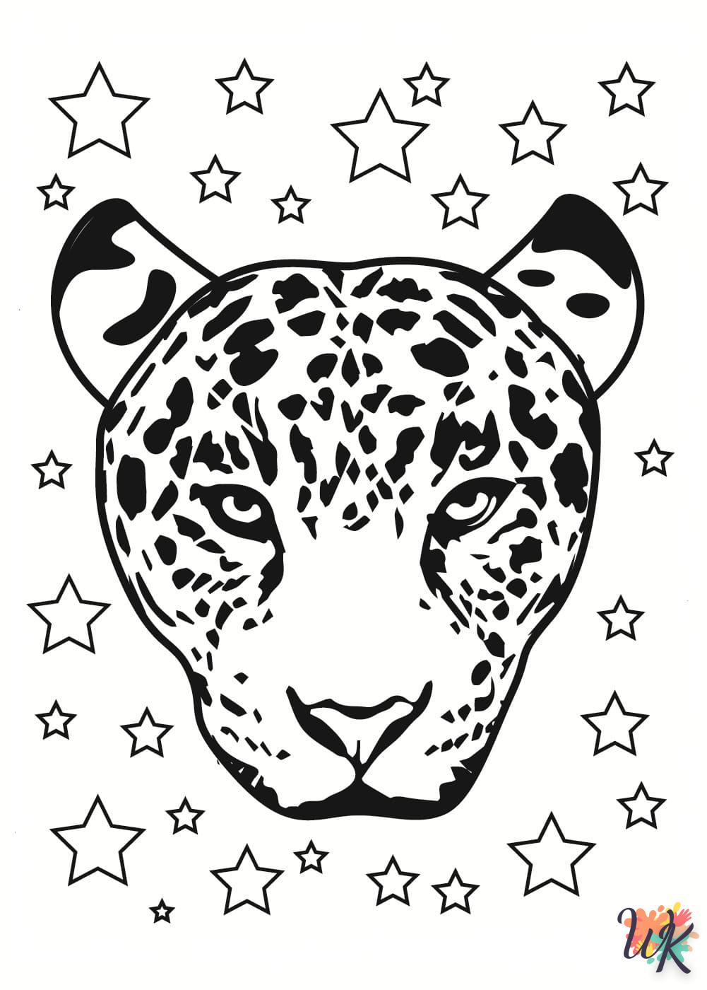 Dibujos para Colorear Leopardo 78