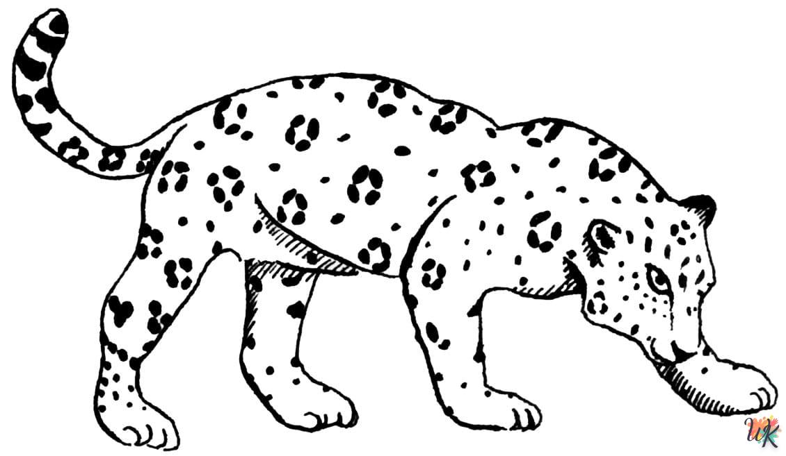 Dibujos para Colorear Leopardo 79