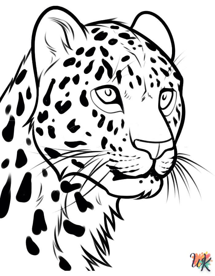 Dibujos para Colorear Leopardo 81