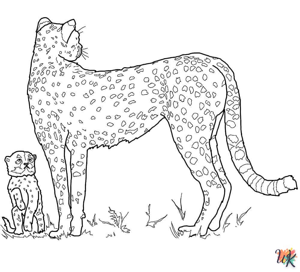 Dibujos para Colorear Leopardo 82