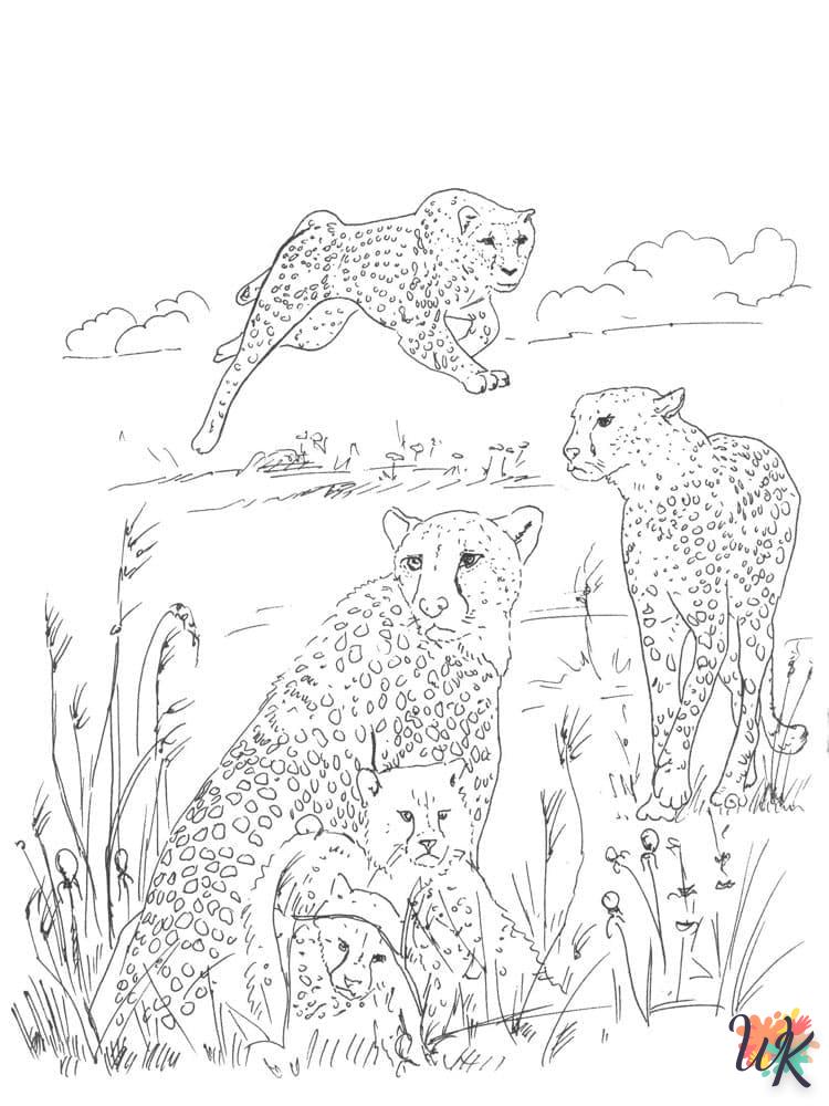 Dibujos para Colorear Leopardo 83