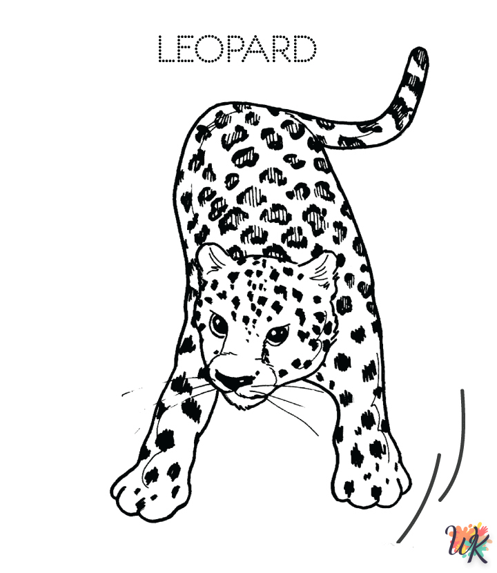 Dibujos para Colorear Leopardo 85