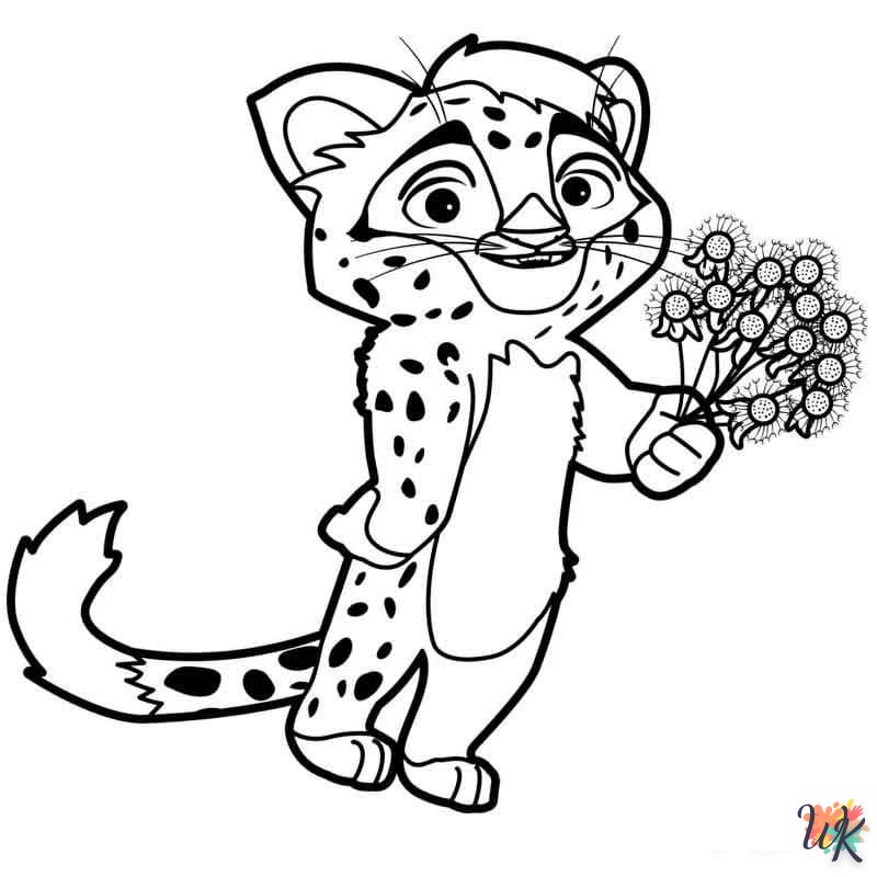 Dibujos para Colorear Leopardo 86