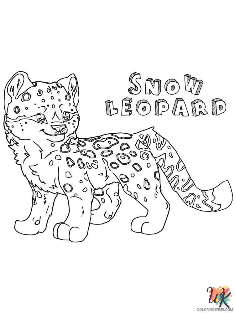 Dibujos para Colorear Leopardo 9