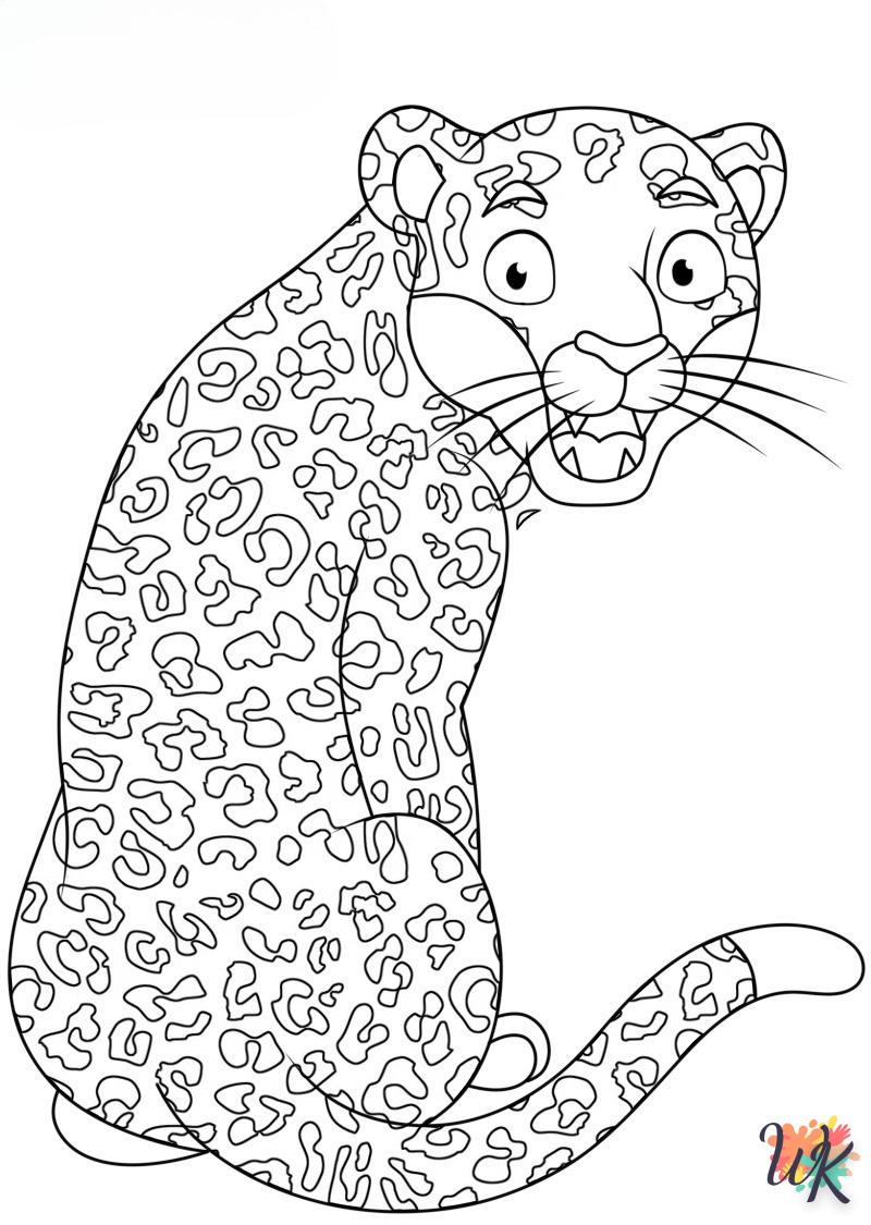 Dibujos para Colorear Leopardo 91