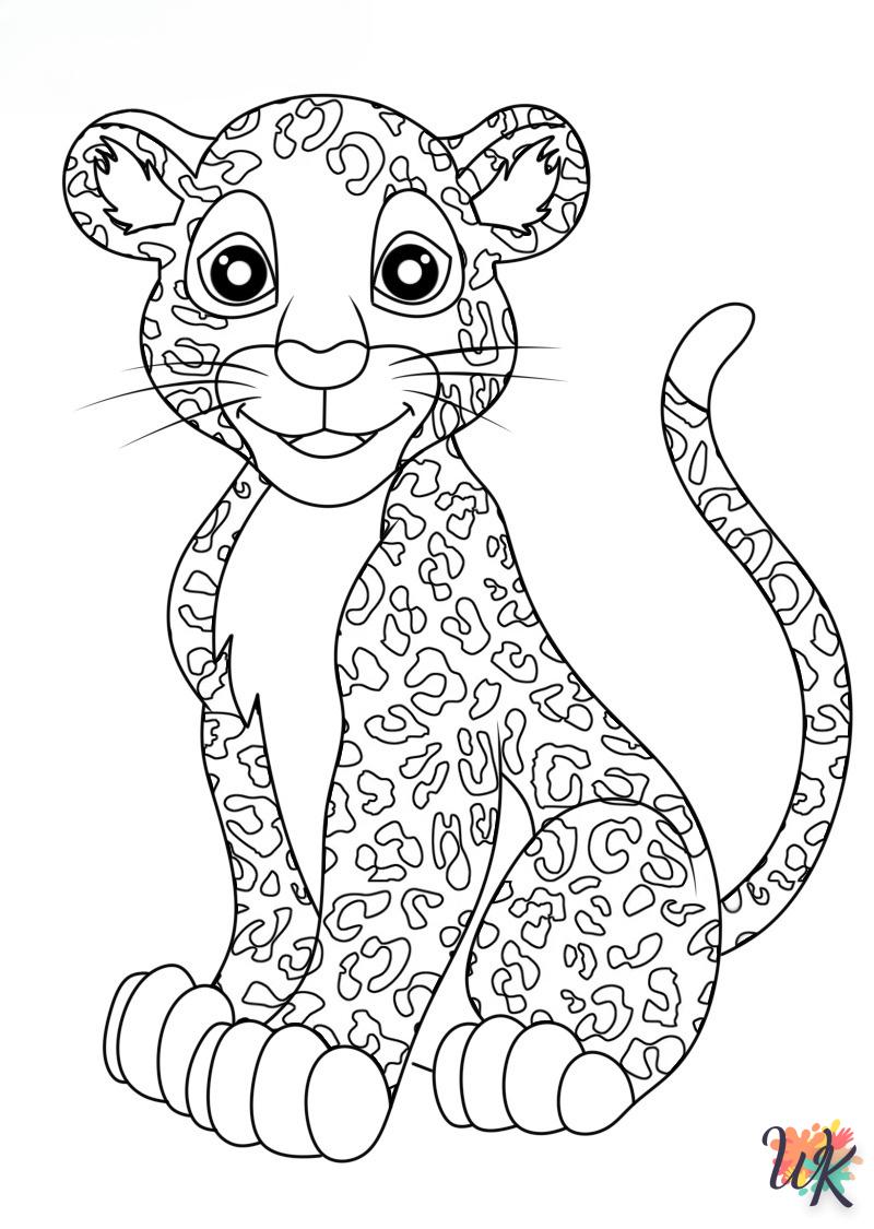 Dibujos para Colorear Leopardo 92