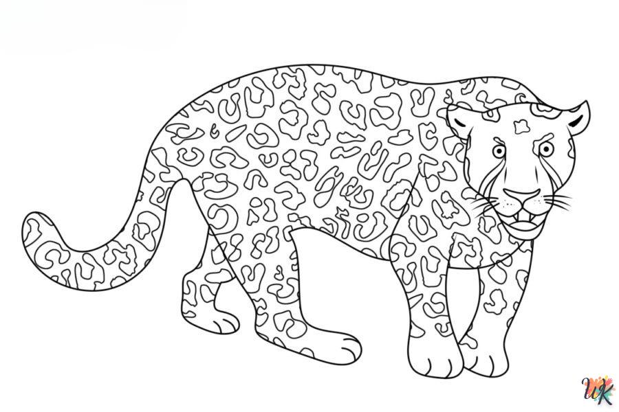 Dibujos para Colorear Leopardo 93