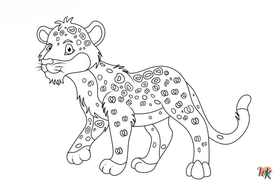 Dibujos para Colorear Leopardo 94
