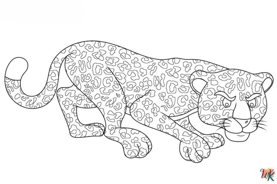 Dibujos para Colorear Leopardo 95