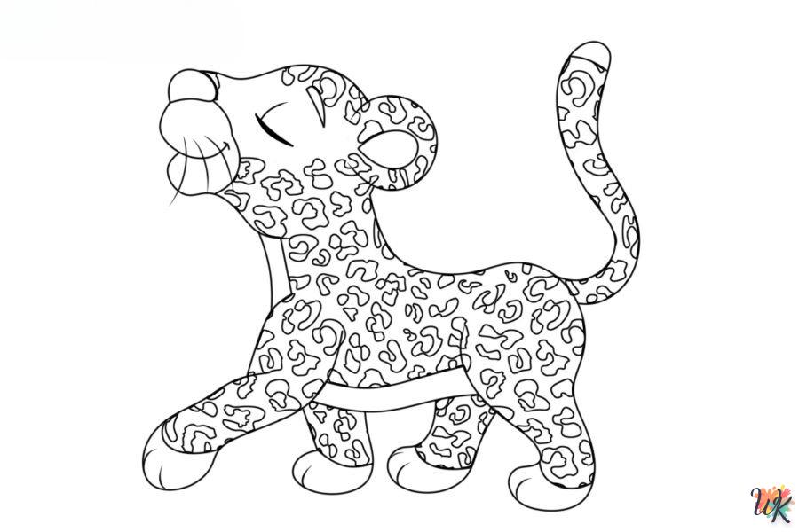 Dibujos para Colorear Leopardo 96