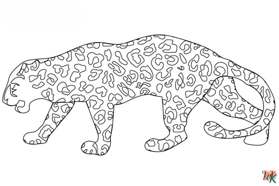 Dibujos para Colorear Leopardo 97