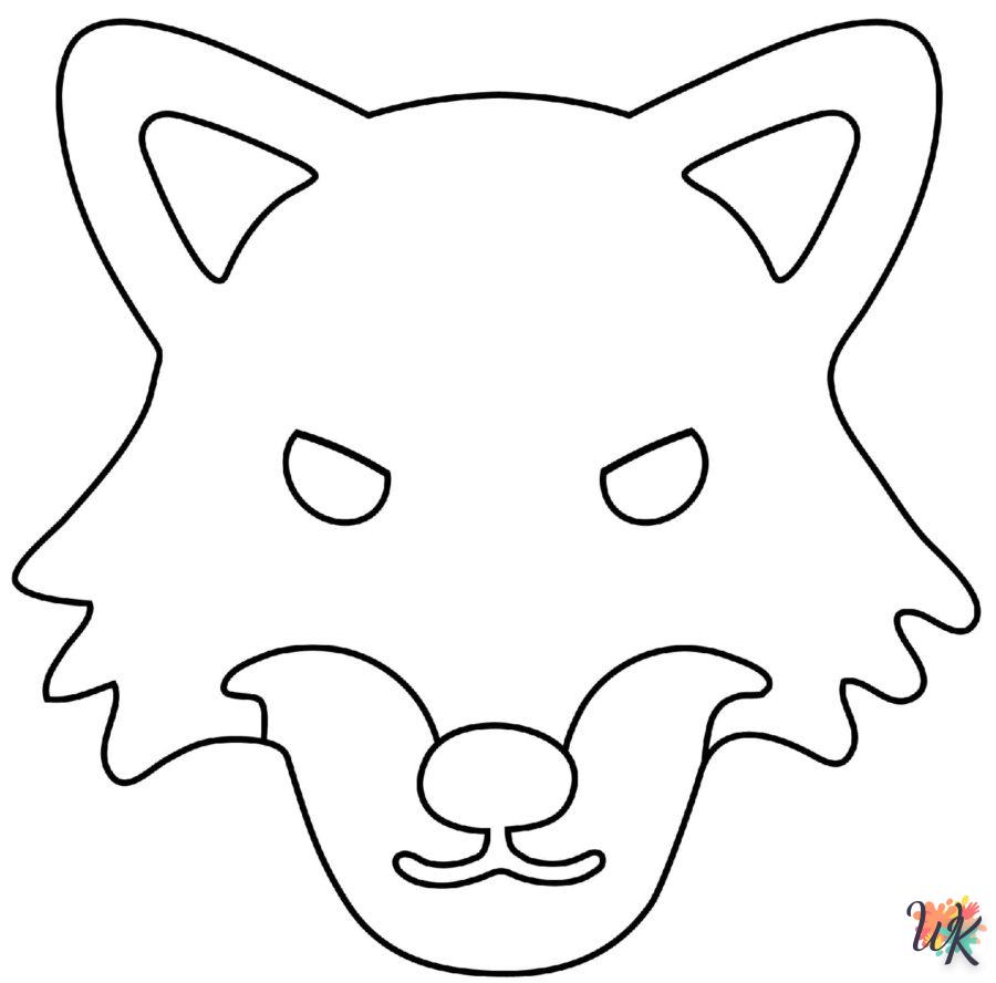 Dibujos para Colorear Lobo 2