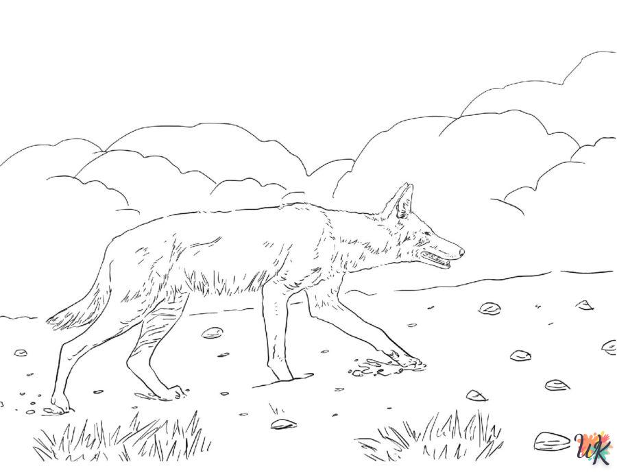 Dibujos para Colorear Lobo 27