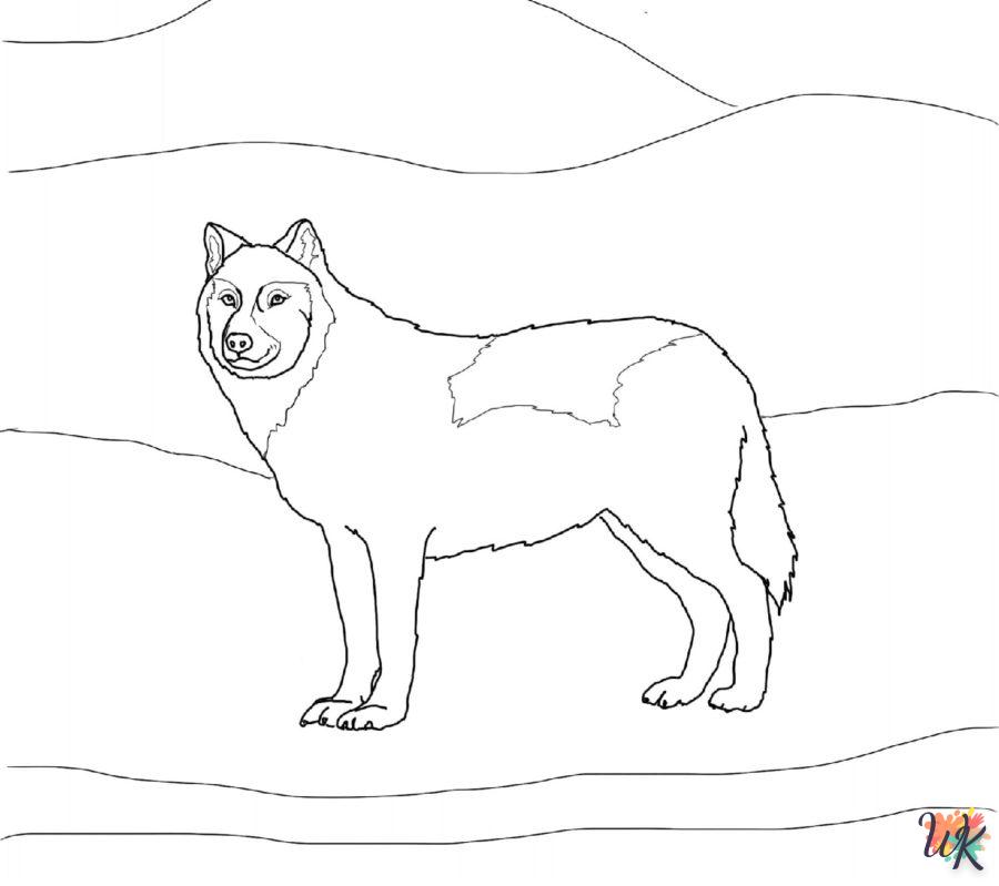 Dibujos para Colorear Lobo 3