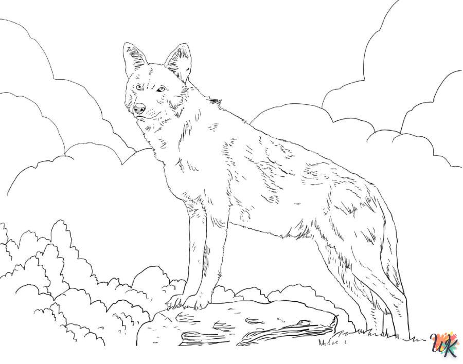 Dibujos para Colorear Lobo 32