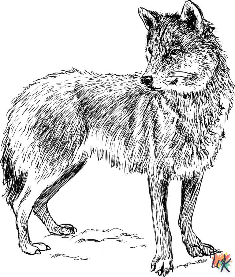 Dibujos para Colorear Lobo 39
