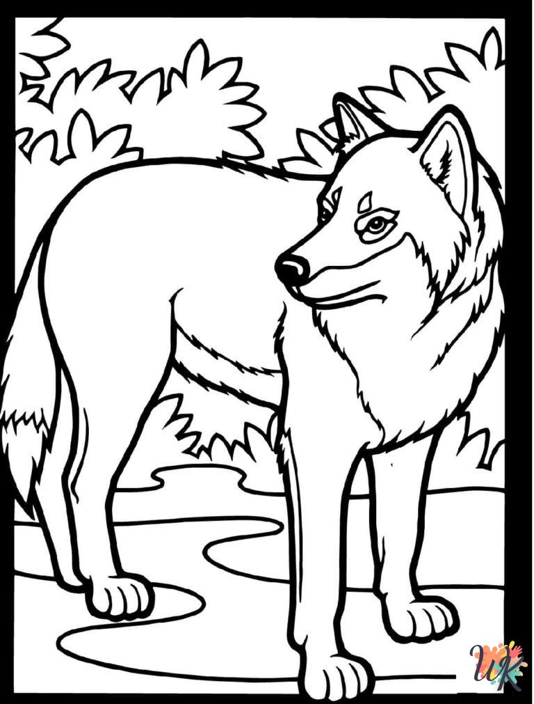 Dibujos para Colorear Lobo 46