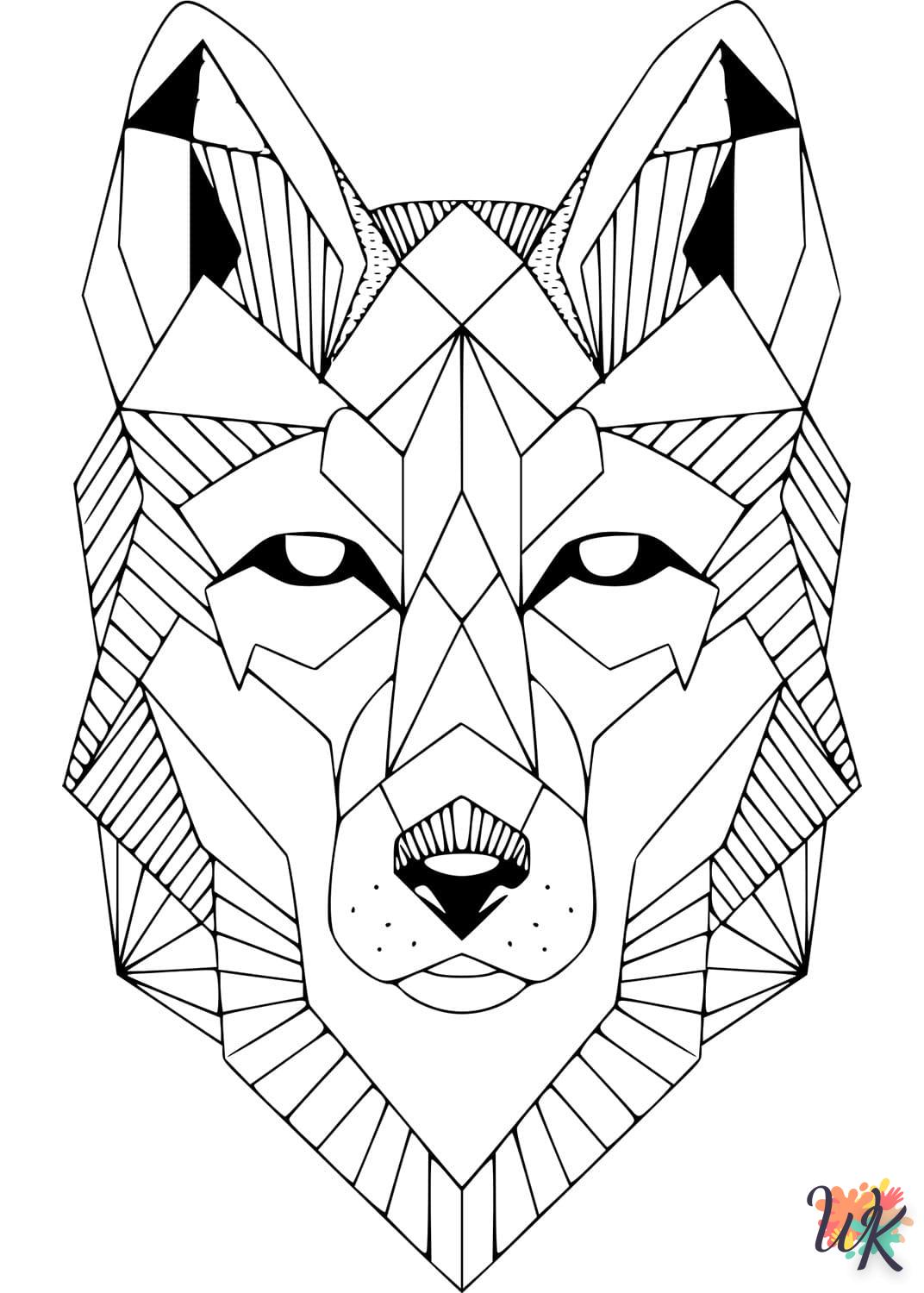 Dibujos para Colorear Lobo 48