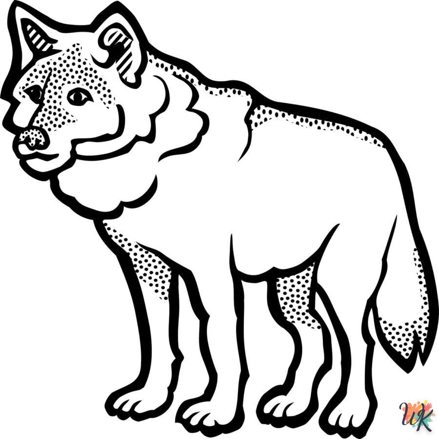 Dibujos para Colorear Lobo 51