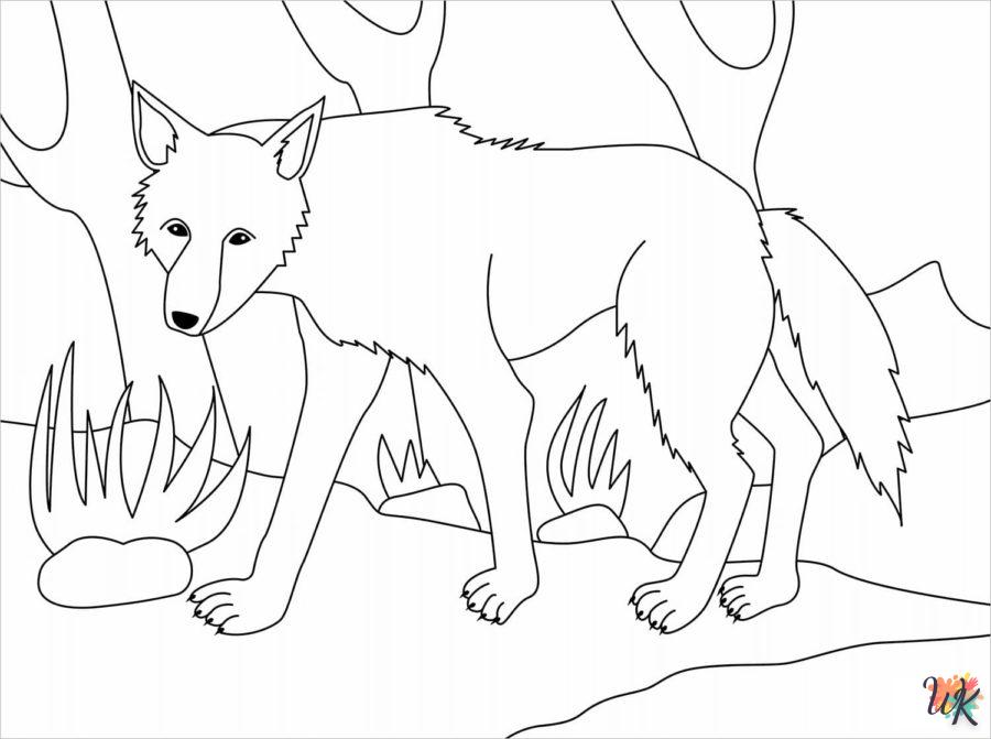 Dibujos para Colorear Lobo 58