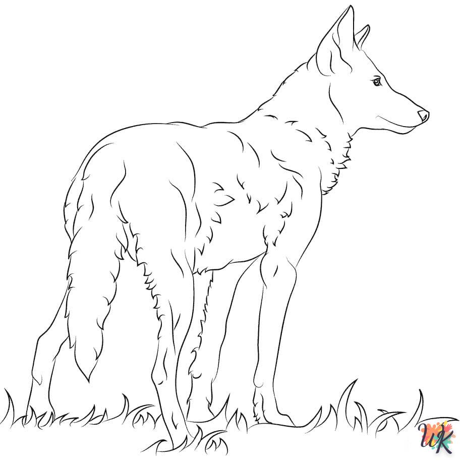 Dibujos para Colorear Lobo 81