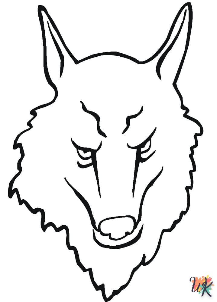 Dibujos para Colorear Lobo 89