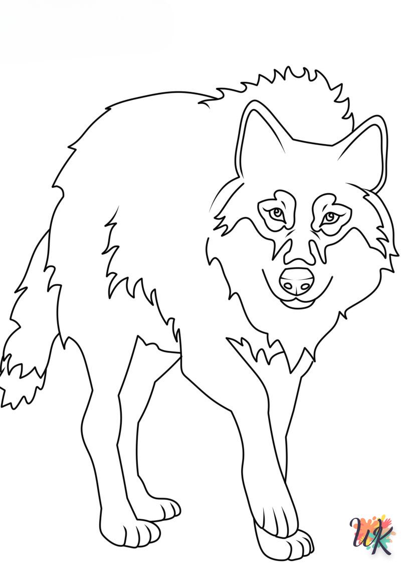 Dibujos para Colorear Lobo 99