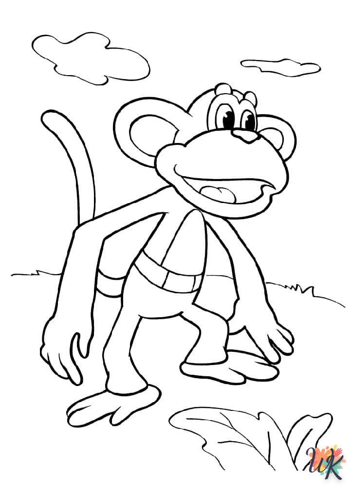 Dibujos para Colorear Monos 29